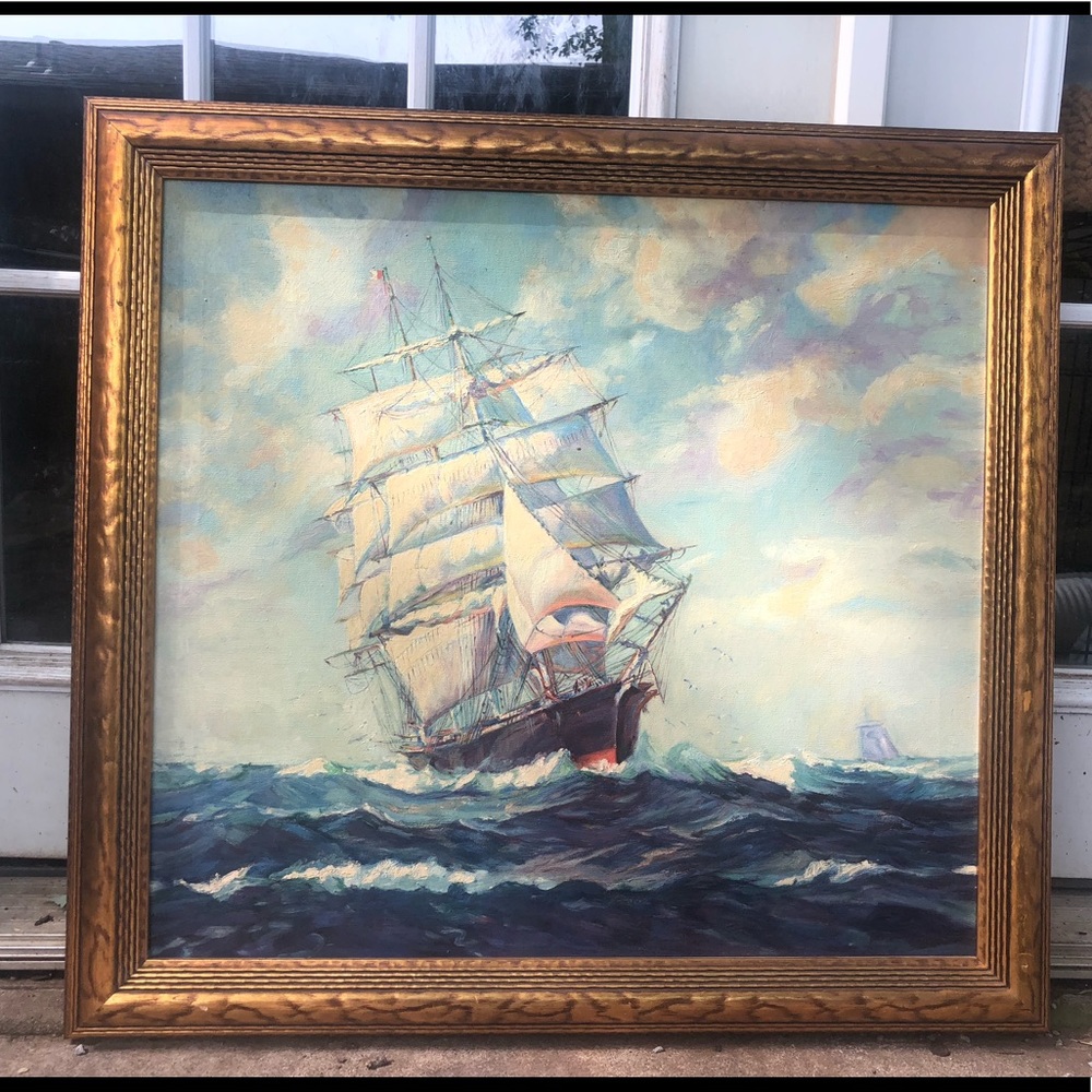 Ocean Ship Painting